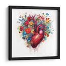 Corazon De Flores - Dominico Zafri | Cuadro decorativo de Canvas Lab