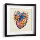 Corazon Y Flores - Dominico Zafri | Cuadro decorativo de Canvas Lab