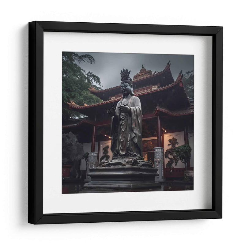 Estatua En El Templo III - Tai Hun | Cuadro decorativo de Canvas Lab