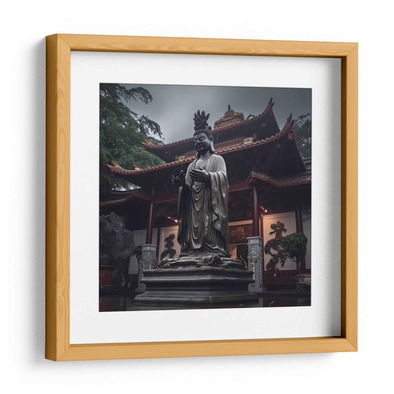 Estatua En El Templo III - Tai Hun | Cuadro decorativo de Canvas Lab