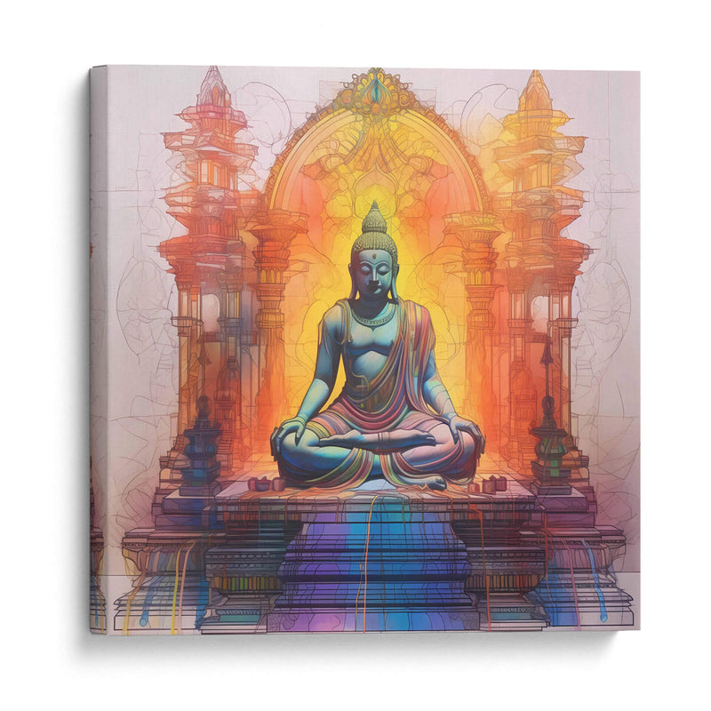 Tecnicolor Buda III - Tai Hun | Cuadro decorativo de Canvas Lab