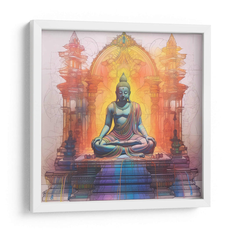 Tecnicolor Buda III - Tai Hun | Cuadro decorativo de Canvas Lab