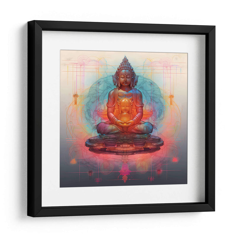 Tecnicolor Buda IV - Tai Hun | Cuadro decorativo de Canvas Lab