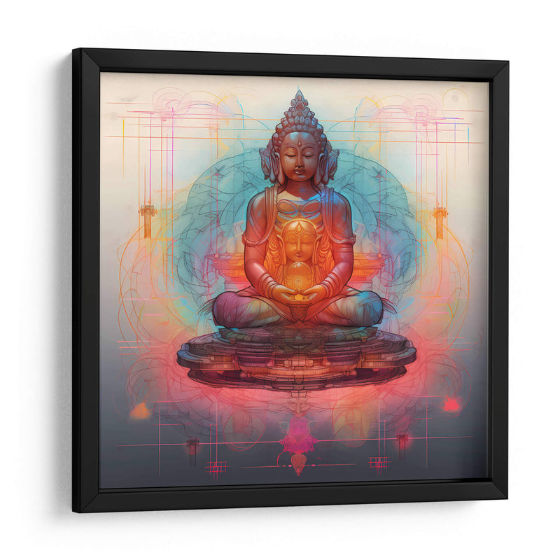 Tecnicolor Buda IV - Tai Hun | Cuadro decorativo de Canvas Lab