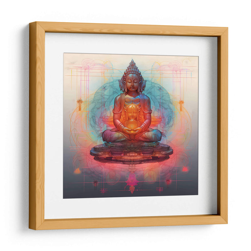 Tecnicolor Buda IV - Tai Hun | Cuadro decorativo de Canvas Lab