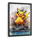 Pikachu Feliz - Impressionist Hero | Cuadro decorativo de Canvas Lab
