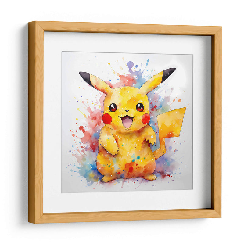 Pikachu II - Impressionist Hero | Cuadro decorativo de Canvas Lab