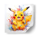 Pikachu II - Impressionist Hero | Cuadro decorativo de Canvas Lab