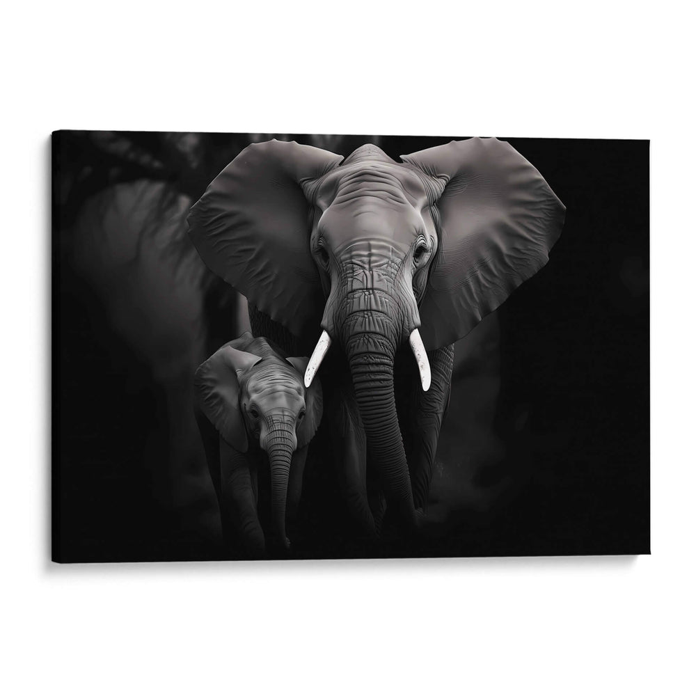 Elefantes En Familia - Pat G | Cuadro decorativo de Canvas Lab