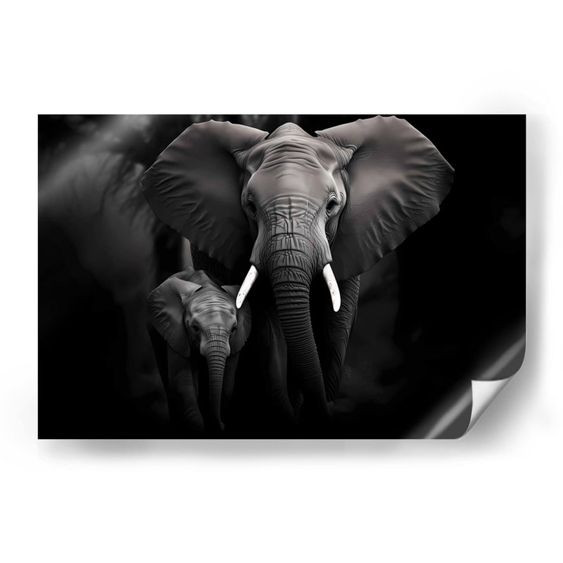 Elefantes En Familia - Pat G | Cuadro decorativo de Canvas Lab