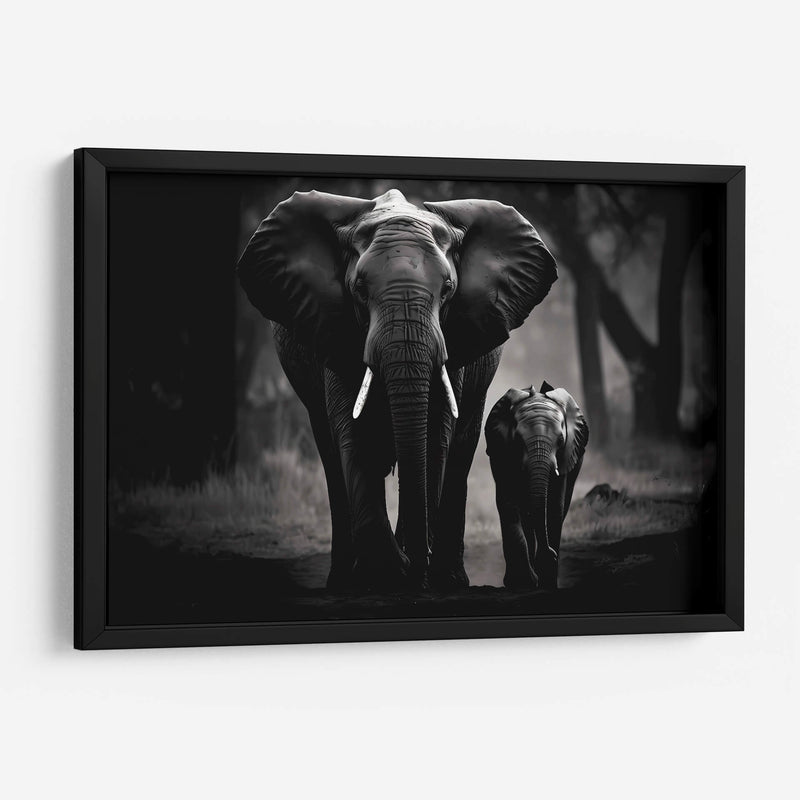 Familia De Elefantes - Pat G | Cuadro decorativo de Canvas Lab