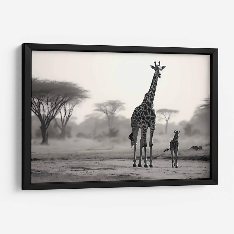 Familia De Jirafas - Pat G | Cuadro decorativo de Canvas Lab