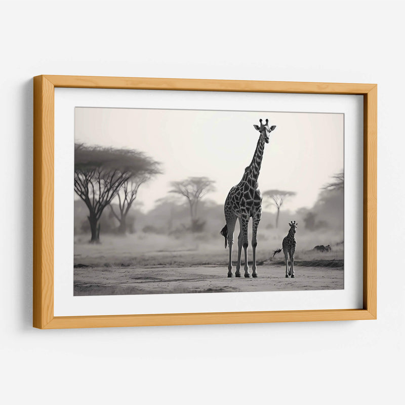 Familia De Jirafas - Pat G | Cuadro decorativo de Canvas Lab