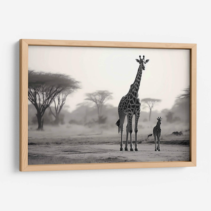 Familia De Jirafas - Pat G | Cuadro decorativo de Canvas Lab