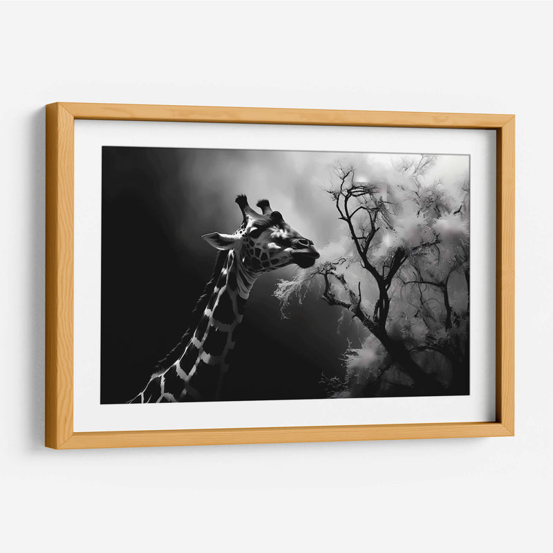 Jirafa Comiendo - Pat G | Cuadro decorativo de Canvas Lab