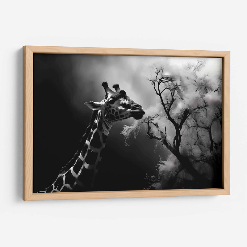 Jirafa Comiendo - Pat G | Cuadro decorativo de Canvas Lab