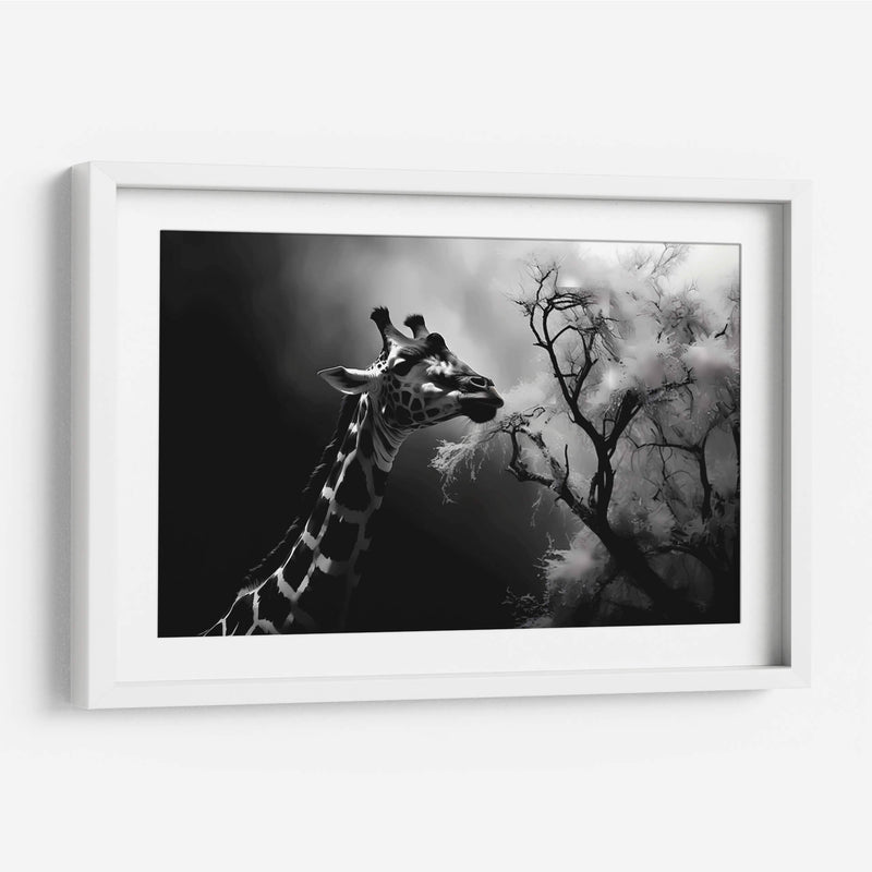 Jirafa Comiendo - Pat G | Cuadro decorativo de Canvas Lab