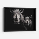 Rinocerontes En Familia - Pat G | Cuadro decorativo de Canvas Lab