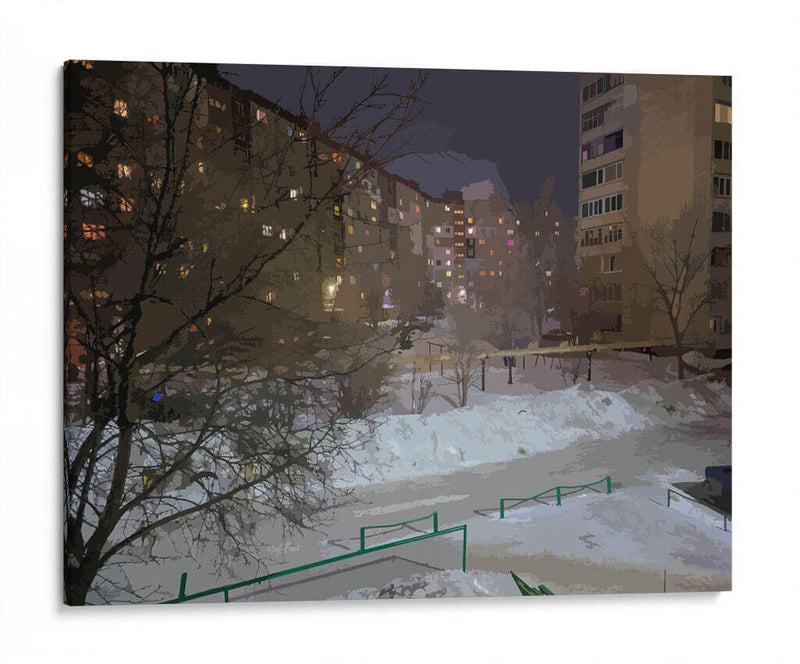 Noche nevada - Jabin Adiel | Cuadro decorativo de Canvas Lab