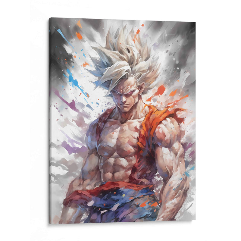 Poder De Goku - Impressionist Hero | Cuadro decorativo de Canvas Lab