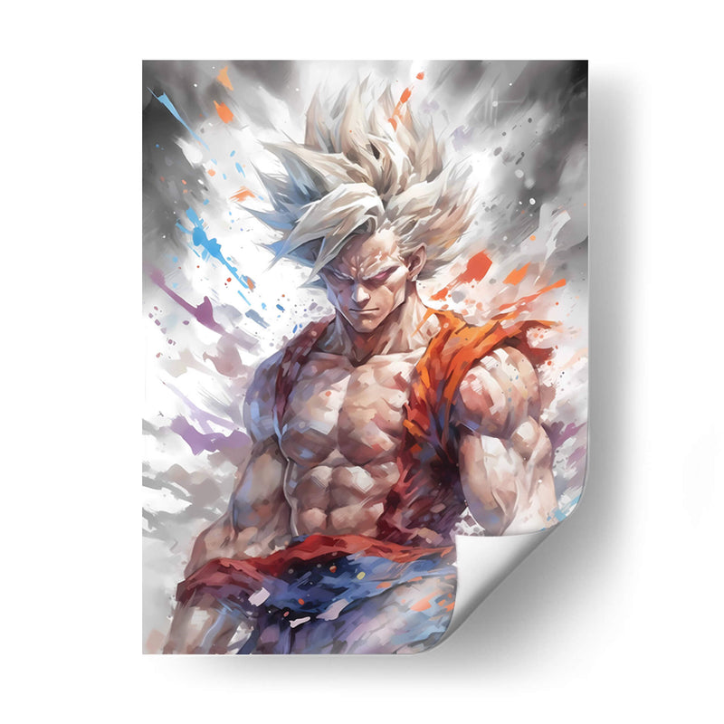 Poder De Goku - Impressionist Hero | Cuadro decorativo de Canvas Lab