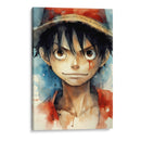 Retrato De Monkey D Luffy - Impressionist Hero | Cuadro decorativo de Canvas Lab