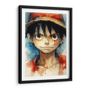 Retrato De Monkey D Luffy - Impressionist Hero | Cuadro decorativo de Canvas Lab