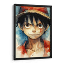Retrato De Monkey D Luffy - Impressionist Hero | Cuadro decorativo de Canvas Lab