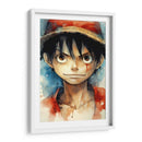 Retrato De Monkey D Luffy - Impressionist Hero | Cuadro decorativo de Canvas Lab