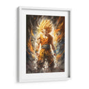 Saiyan Goku - Impressionist Hero | Cuadro decorativo de Canvas Lab