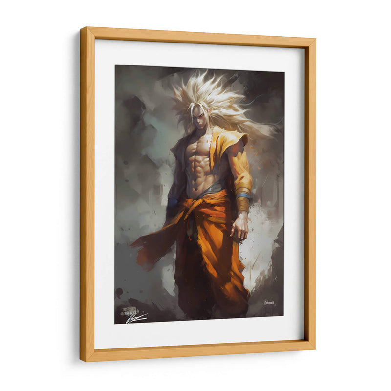 Super Saiyan 5 Goku - Impressionist Hero | Cuadro decorativo de Canvas Lab