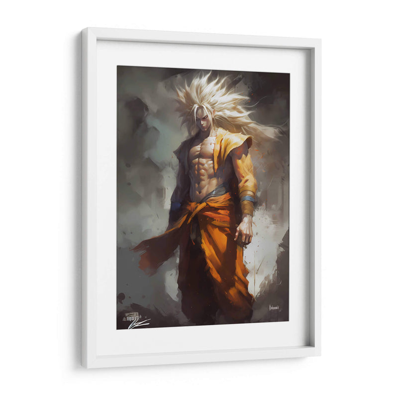 Super Saiyan 5 Goku - Impressionist Hero | Cuadro decorativo de Canvas Lab