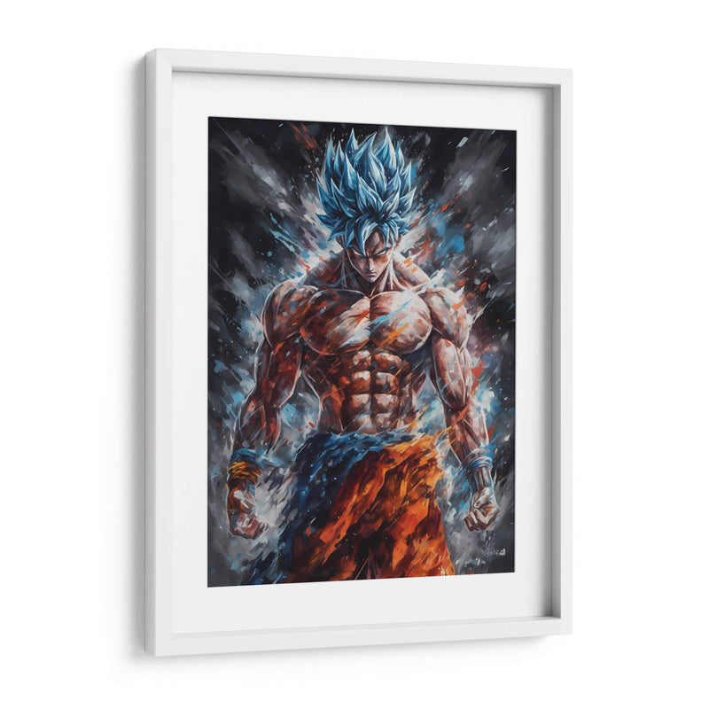 Ultra Goku - Impressionist Hero | Cuadro decorativo de Canvas Lab