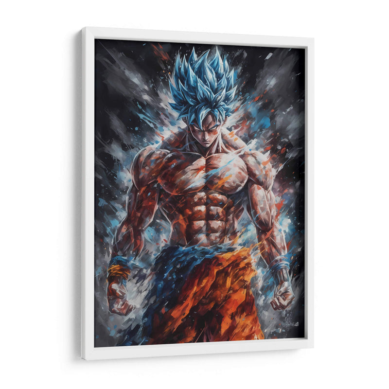 Ultra Goku - Impressionist Hero | Cuadro decorativo de Canvas Lab