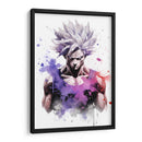 Ultra Instinct Goku - Impressionist Hero | Cuadro decorativo de Canvas Lab