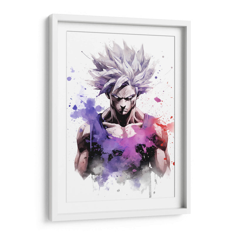 Ultra Instinct Goku - Impressionist Hero | Cuadro decorativo de Canvas Lab
