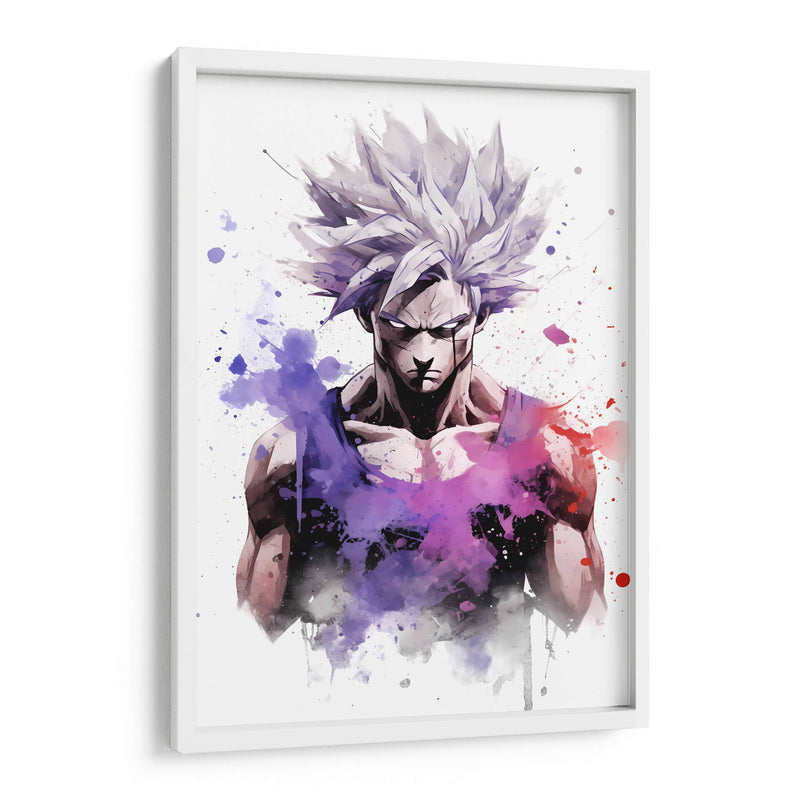 Ultra Instinct Goku - Impressionist Hero | Cuadro decorativo de Canvas Lab