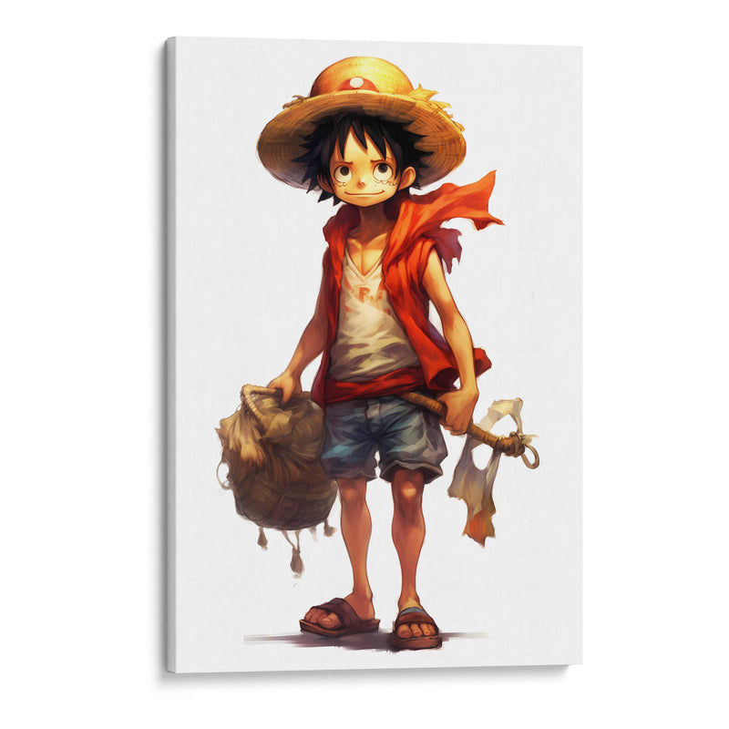 Young Luffy - Impressionist Hero | Cuadro decorativo de Canvas Lab