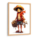 Young Luffy - Impressionist Hero | Cuadro decorativo de Canvas Lab