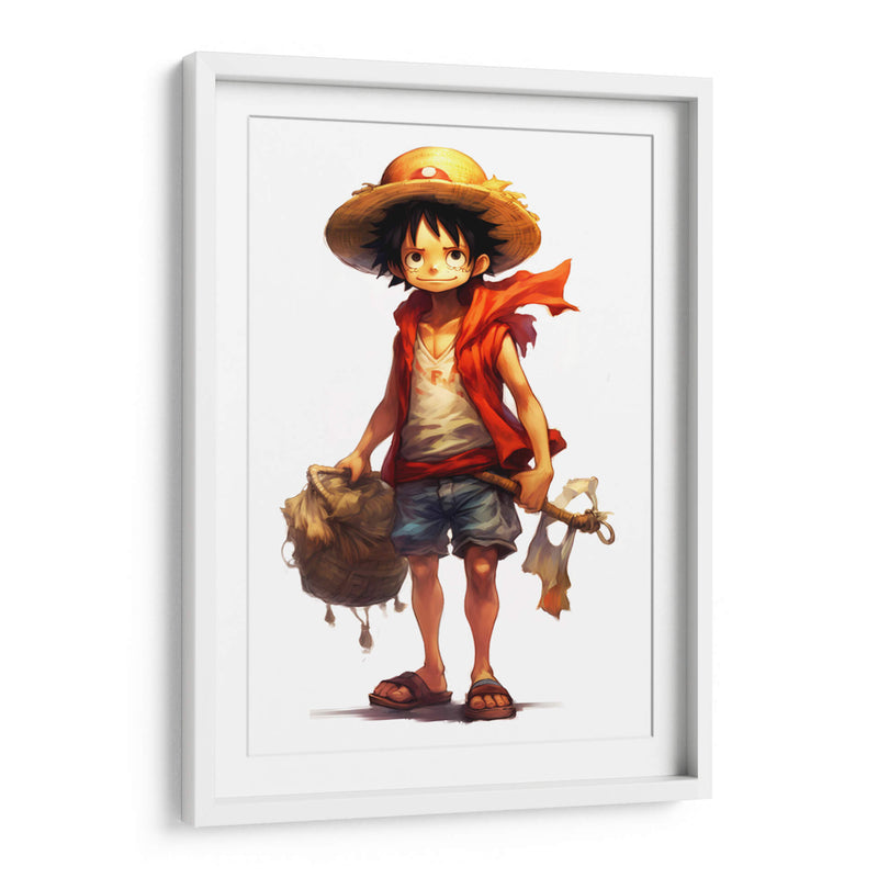 Young Luffy - Impressionist Hero | Cuadro decorativo de Canvas Lab