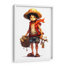 Young Luffy - Impressionist Hero | Cuadro decorativo de Canvas Lab
