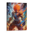 Demonic Goku - Impressionist Hero | Cuadro decorativo de Canvas Lab