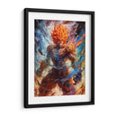 Demonic Goku - Impressionist Hero | Cuadro decorativo de Canvas Lab