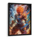 Demonic Goku - Impressionist Hero | Cuadro decorativo de Canvas Lab
