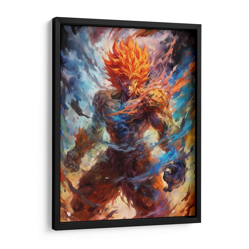 Demonic Goku - Impressionist Hero | Cuadro decorativo de Canvas Lab