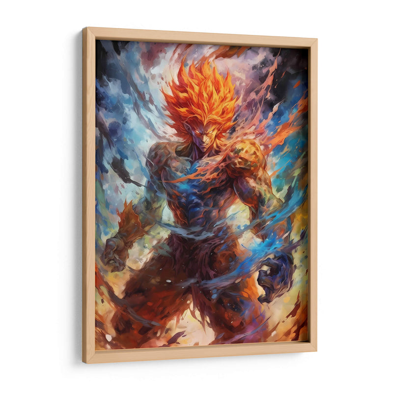 Demonic Goku - Impressionist Hero | Cuadro decorativo de Canvas Lab