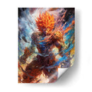 Demonic Goku - Impressionist Hero | Cuadro decorativo de Canvas Lab