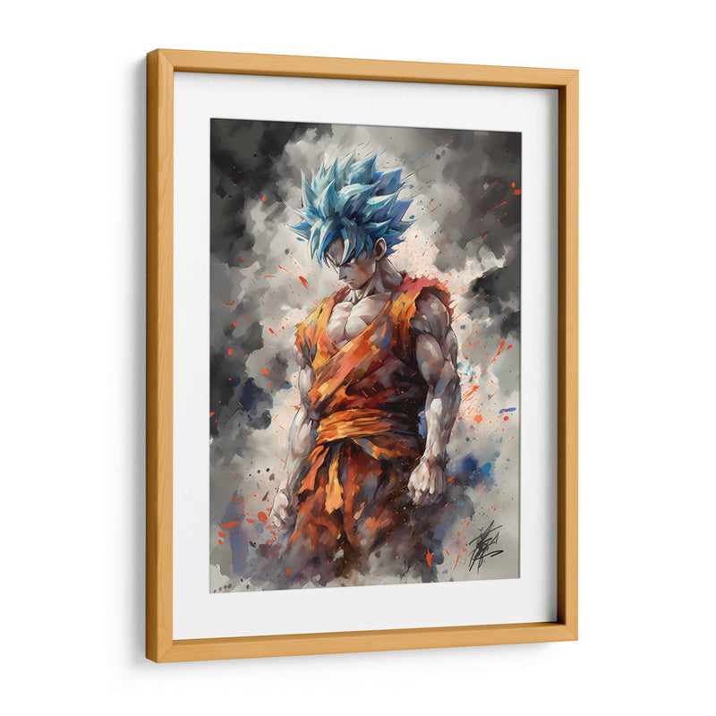 El Instinto De Goku - Impressionist Hero | Cuadro decorativo de Canvas Lab