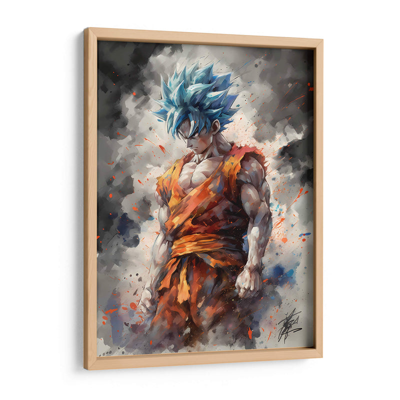 El Instinto De Goku - Impressionist Hero | Cuadro decorativo de Canvas Lab
