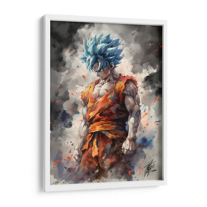 El Instinto De Goku - Impressionist Hero | Cuadro decorativo de Canvas Lab
